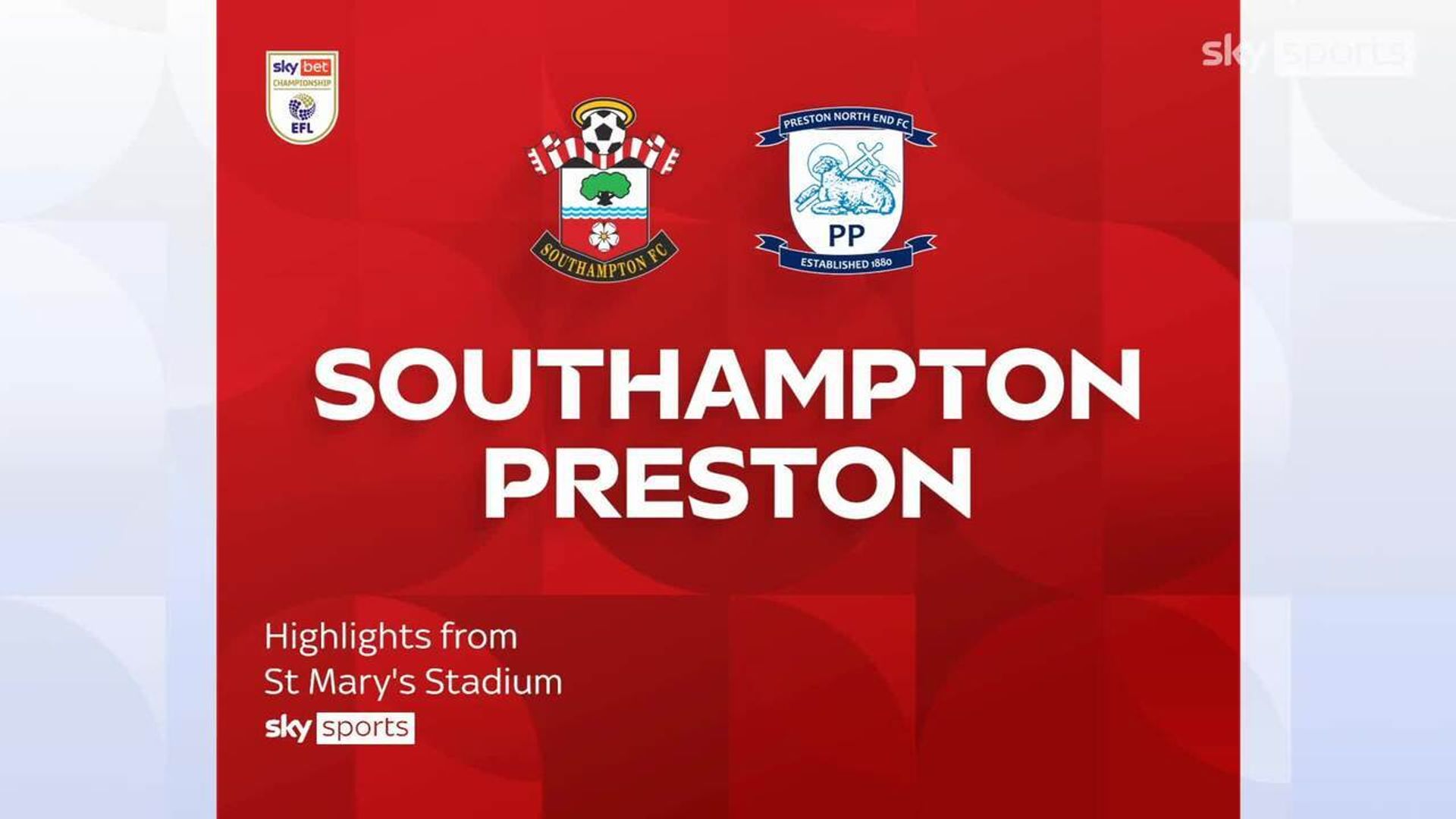Southampton 0-2 Preston
