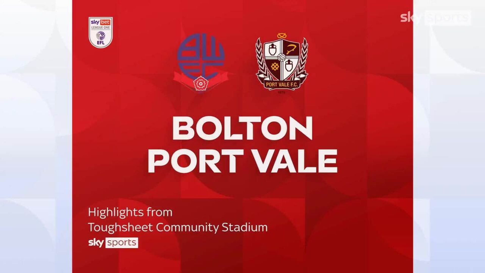 Bolton 4-0 Port Vale
