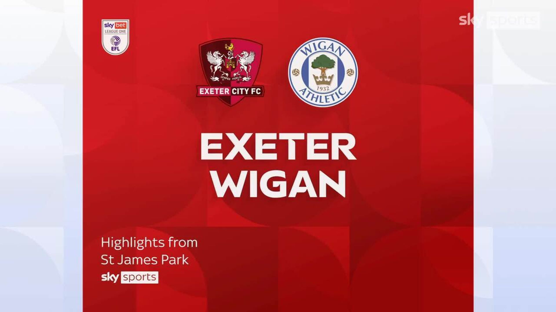 Exeter 1-1 Wigan
