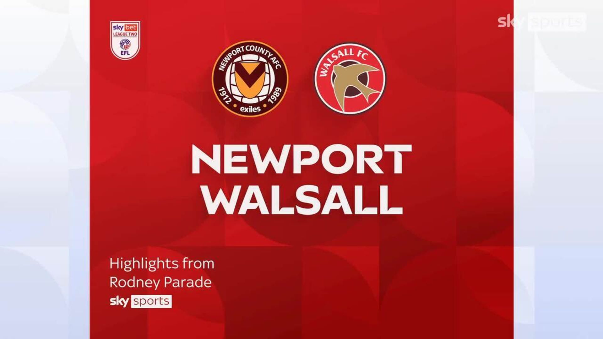 Newport 2-4 Walsall