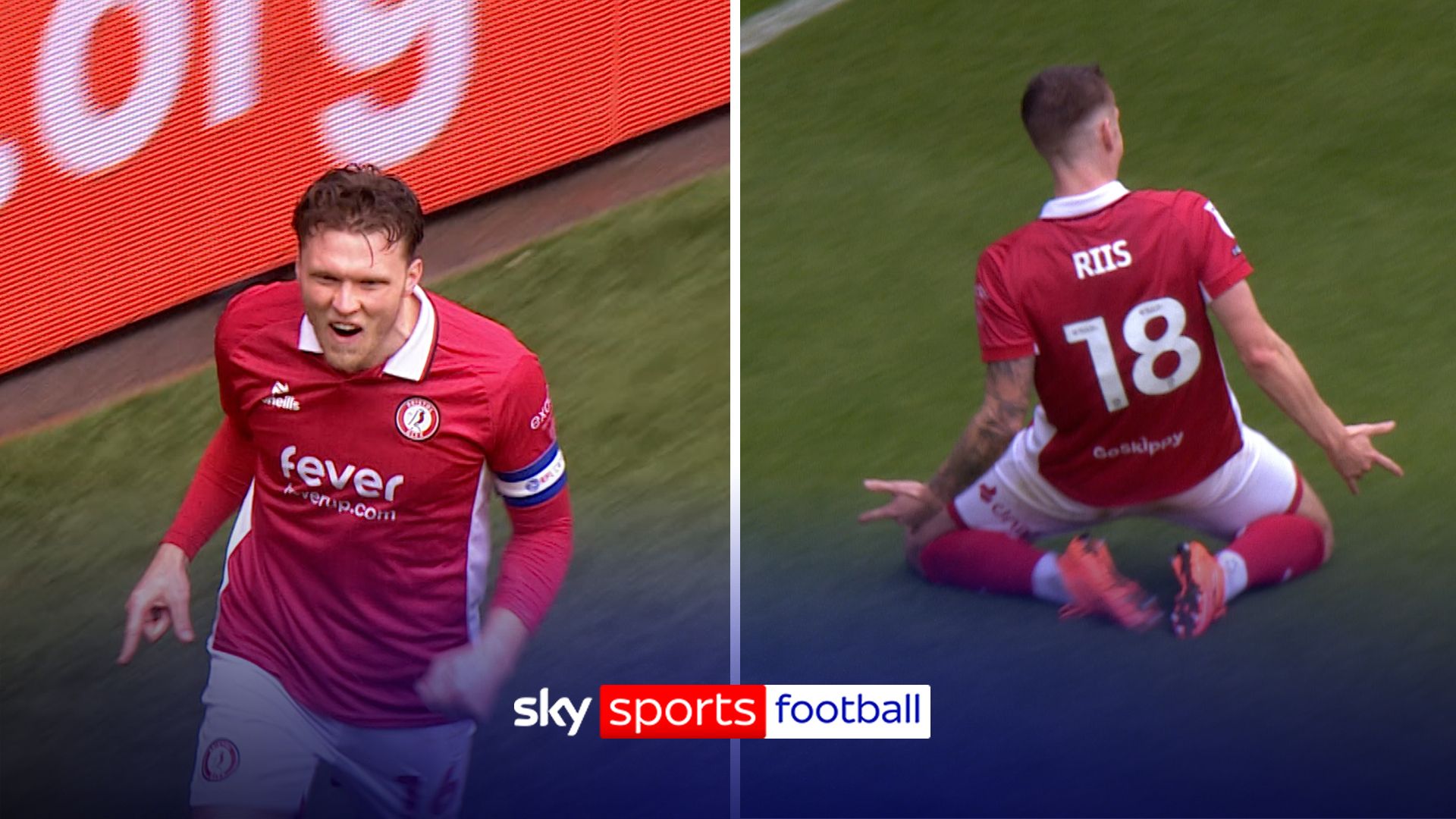 Bristol City two up against Swansea at half-time