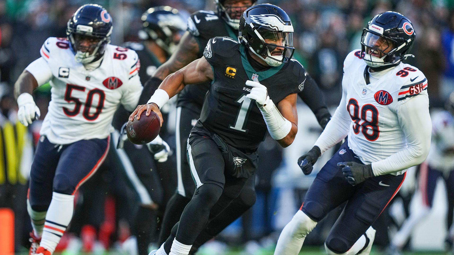 NFL Black Friday LIVE! Bears lead Eagles in battle of divisional leaders