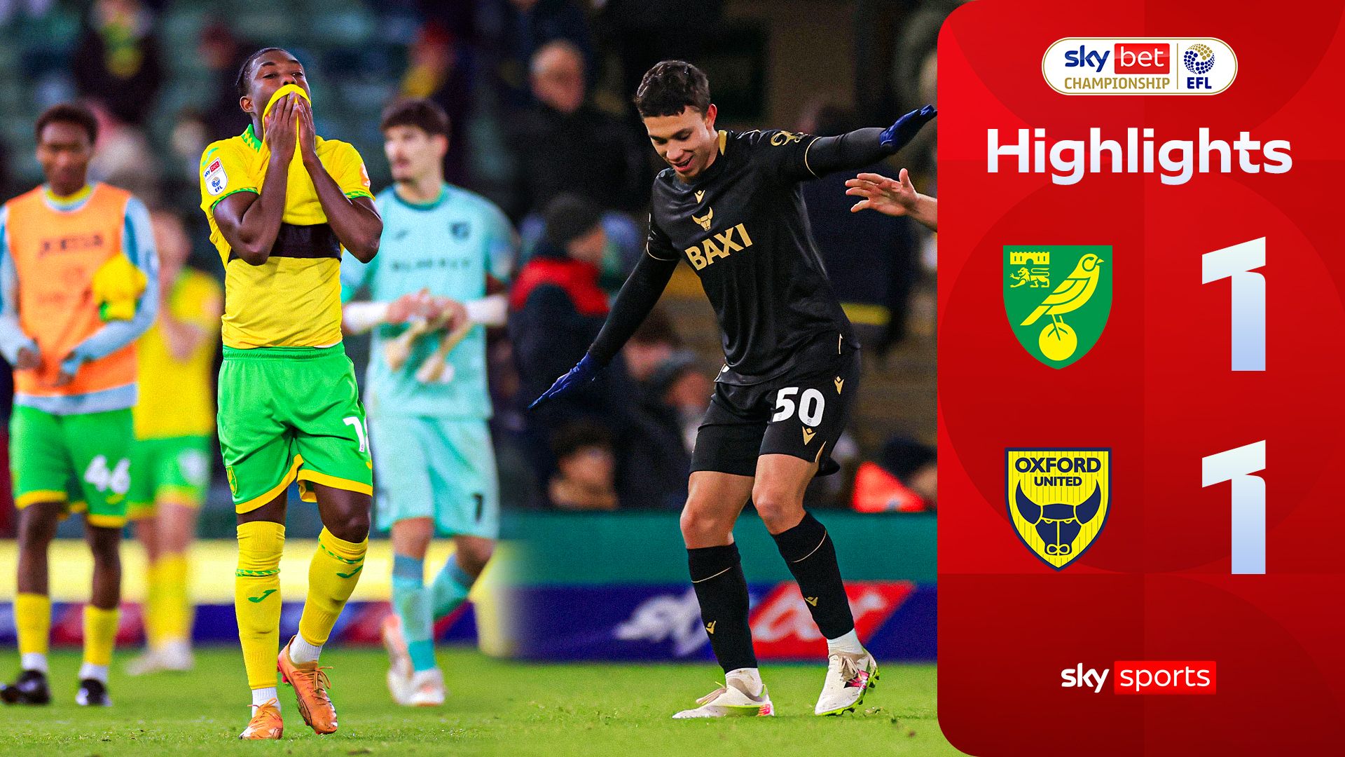 Norwich 1-1 Oxford
