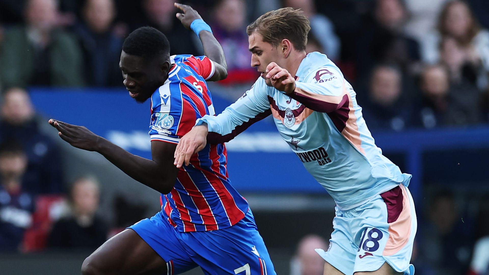 Mateta heads Crystal Palace in front vs Brentford LIVE!