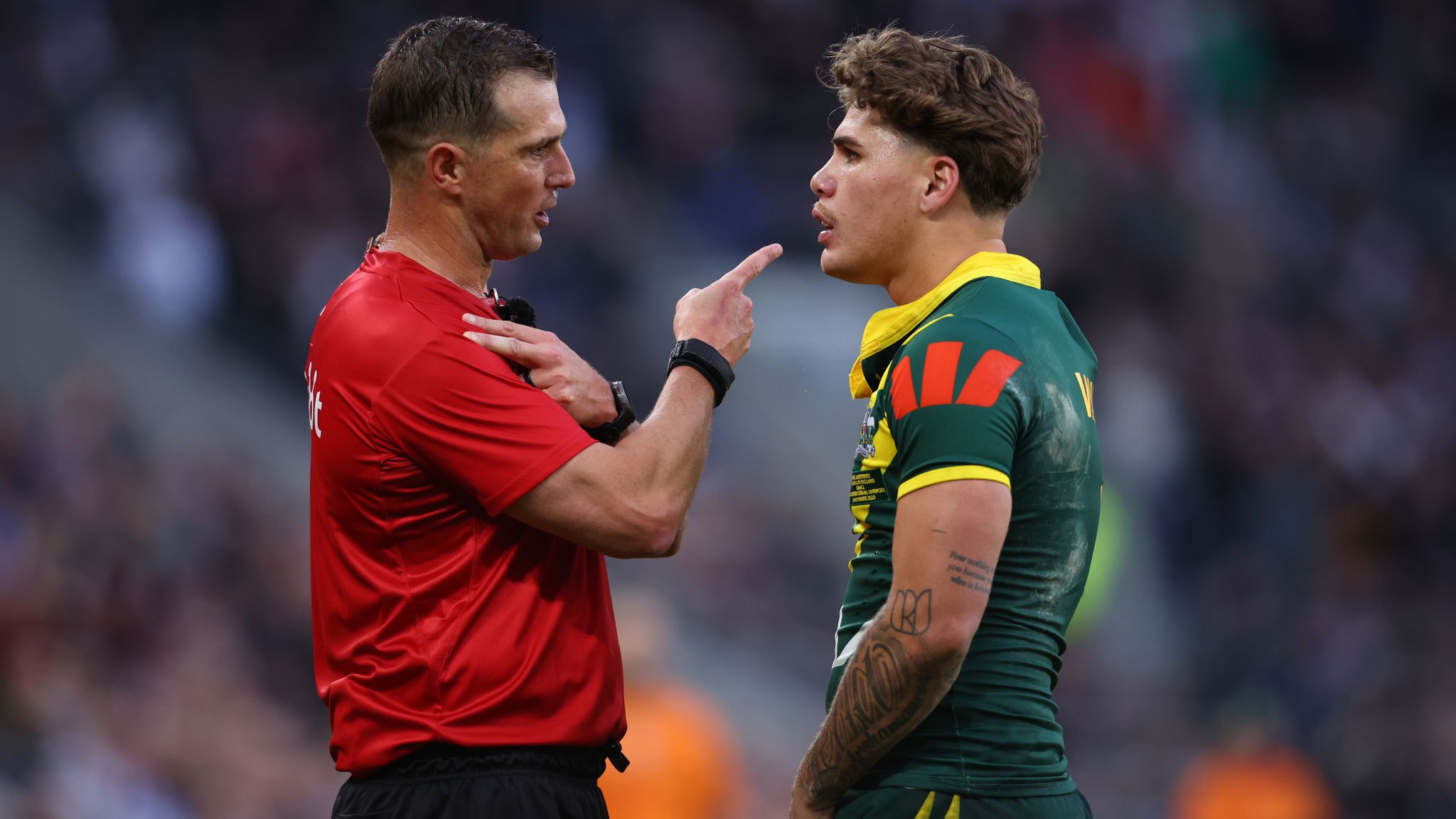 Australian Rugby Reece Rugby League Ashes 2025: Australia battle to 14-4 victory against ...