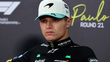 Lando Norris at the 2025 Sao Paulo GP