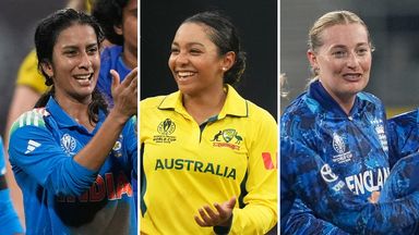 India's Jemimah Rodrigues, Australia's Alana King and England's Sophie Ecclestone are part of Sky Sports' team of the tournament