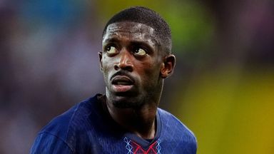 Paris Saint-Germain's Ousmane Dembele during the UEFA Super Cup final at the Bluenergy Stadium in Udine, Italy.