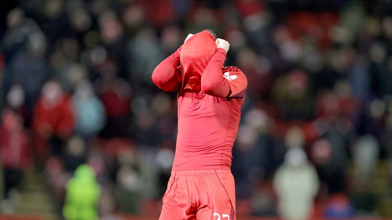 Aberdeen sit three points behind HNK Rijeka who occupy 24th spot