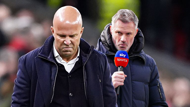 Arne Slot and Jamie Carragher