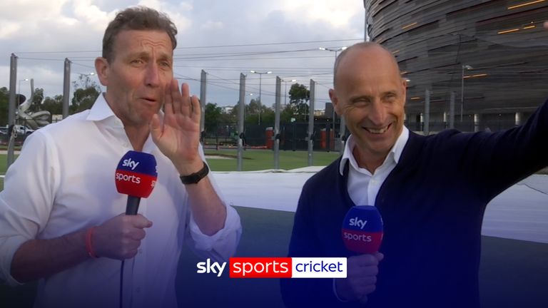 The Ashes: Michael Atherton and Nasser Hussain heckled by fans during podcast record! 