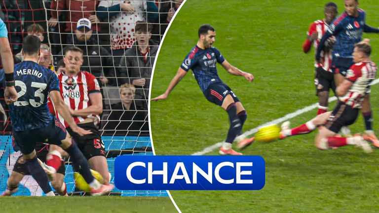 Ballard makes brilliant block vs Arsenal.