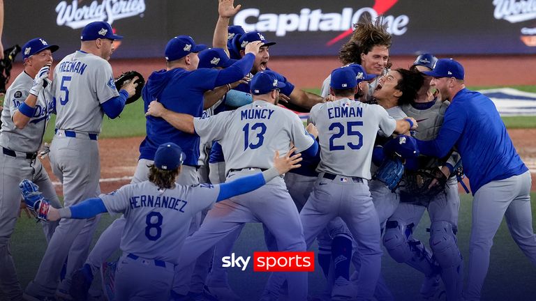 Watch the moment the Los Angeles Dodgers become the first team in a quarter-century to win consecutive World Series titles.
