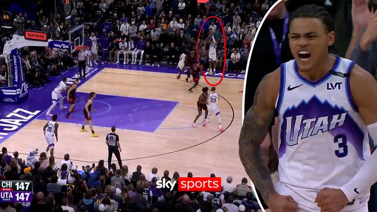 Keyonte Gorge Utah Jazz vs Chicago Bulls