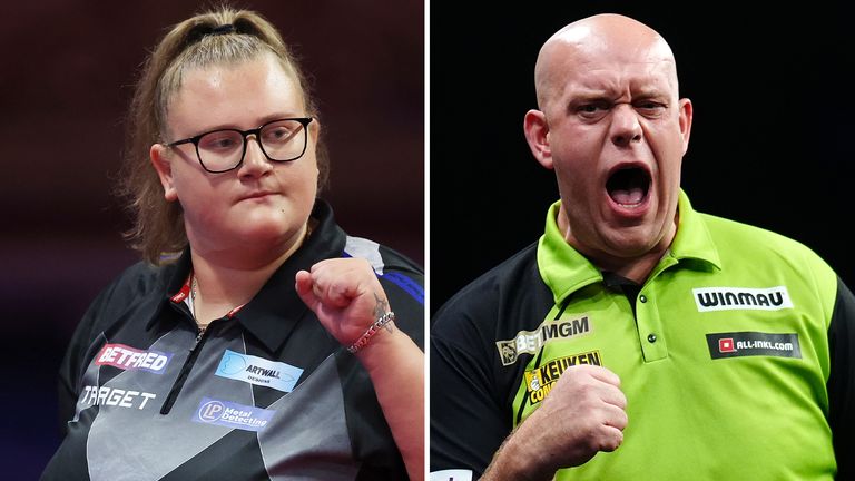 Beau Greaves and Michael van Gerwen