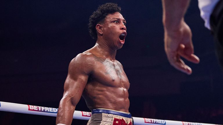 Fawaz won his rematch with Junaid Boston. (Mark Robinson/Matchroom)