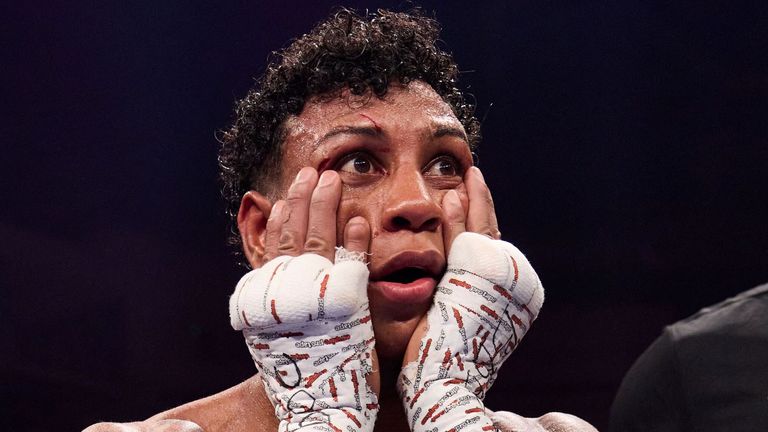 Bilal Fawaz was overwhelmed to win the English title. (Photo: Mark Robinson/Matchroom)