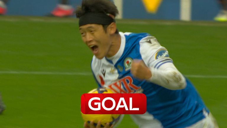 Yuki Ohashi pulls one back from the spot for Blackburn against Derby