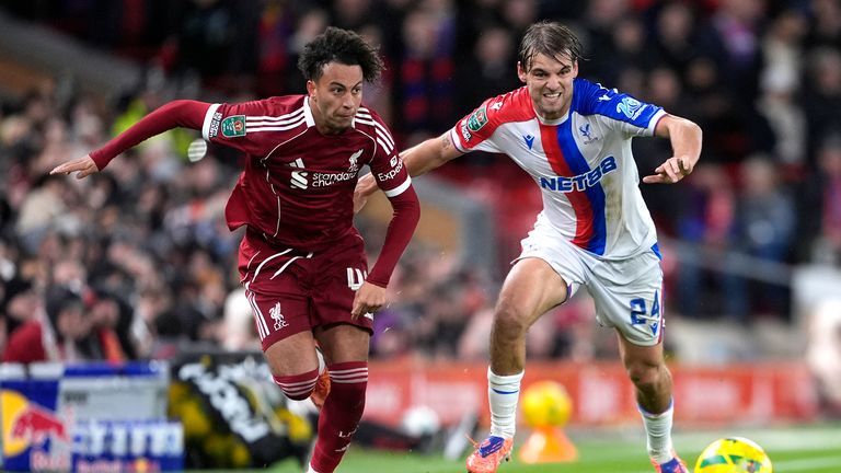 Borna Sosa ha jugado solo un minuto en la Premier League desde que se unió al Crystal Palace en verano.