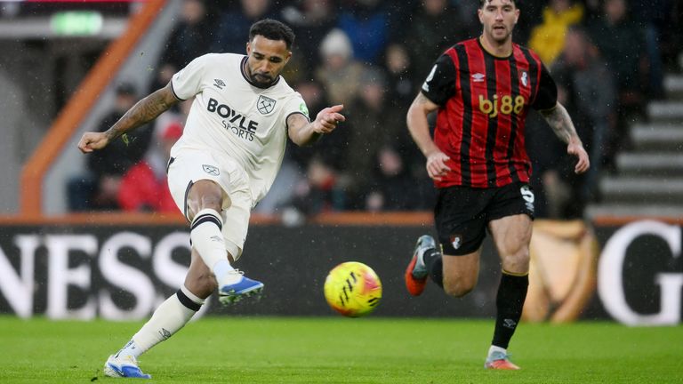 Callum Wilson opens the scoring for West Ham