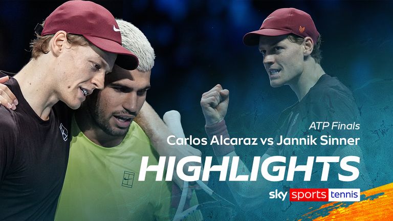 Highlights della finale delle ATP Finals tra Carlos Alcaraz e Jannik Sinner