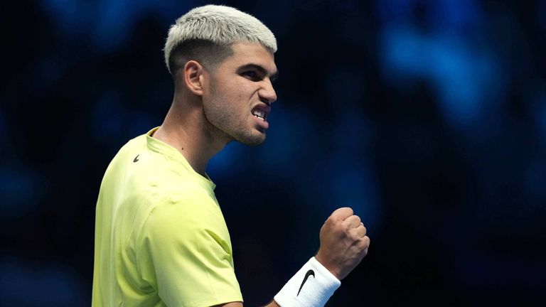 ATP Finals: Carlos Alcaraz makes winning start by seeing off Alex de Minaur  in group stage in Turin | Tennis News | Sky Sports