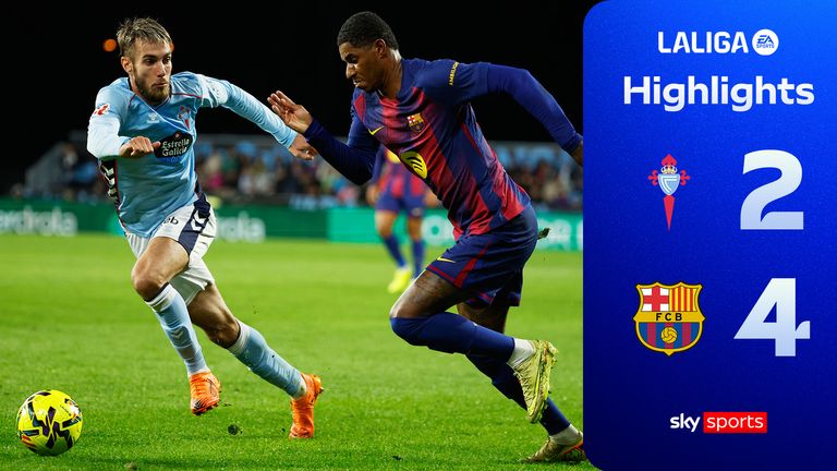CELTA VIGO 2-4 BARCELONA HLS THUMB WITH RASHFORD 