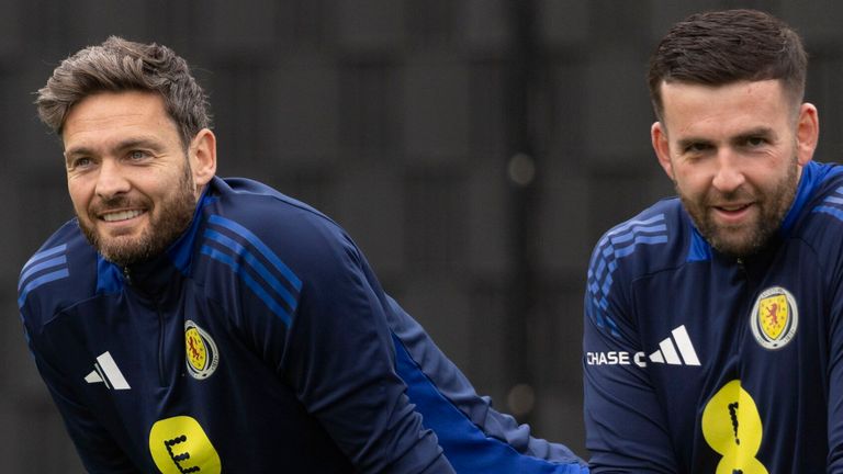 Craig Gordon (L) and Liam Kelly are the other goalkeepers in the Scotland squad