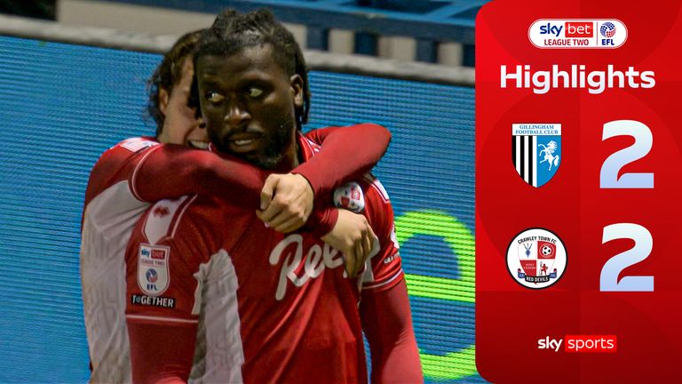 Kabongo Tshimanga celebrates scoring against Gillingham