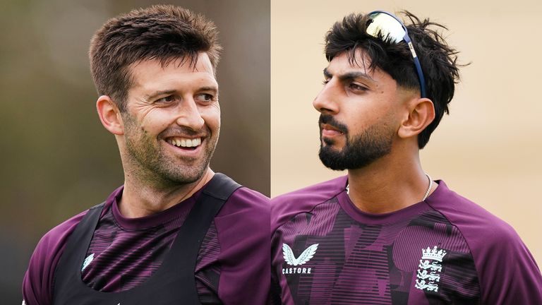 Mark Wood and Shoaib Bashir are in 12-man England squad for first Ashes Test against Australia from Friday