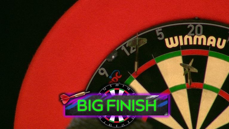 Luke Humphries took a 129 against Nathan Aspinall to take a 2-0 lead.