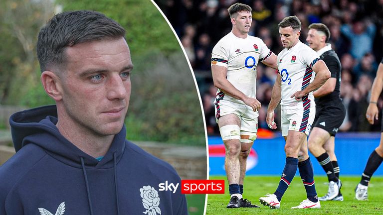 George Ford dell'Inghilterra parla prima della partita contro la Nuova Zelanda.