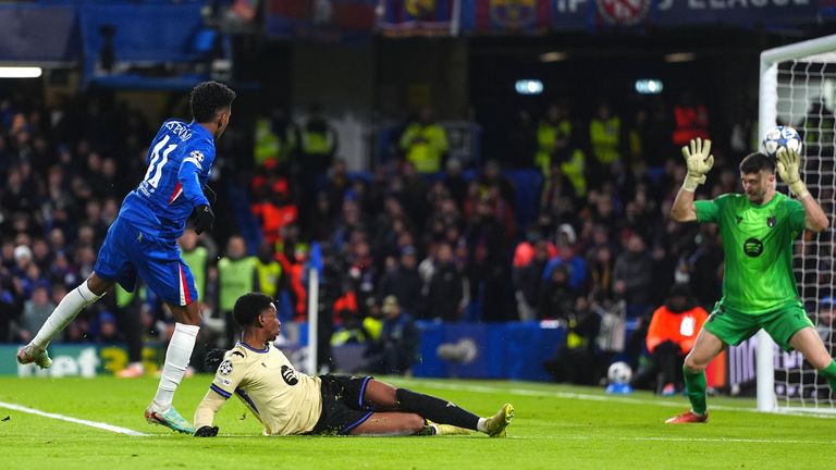 Estevao's strike earned him a third goal in as many Champions League games for Chelsea since his summer move