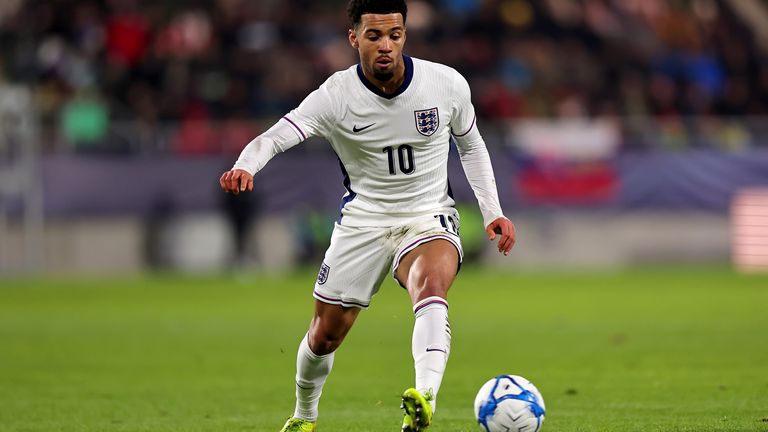 Ethan Nwaneri was on the scoresheet as England's U21s thrashed Slovakia 