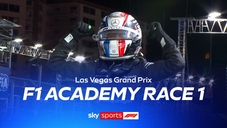 Highlights from the first F1 Academy race from the Las Vegas Grand Prix.