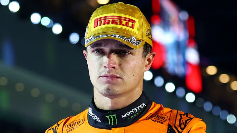 Lando Norris at the Las Vegas GP