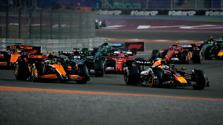 The start of the 2024 Qatar Grand Prix