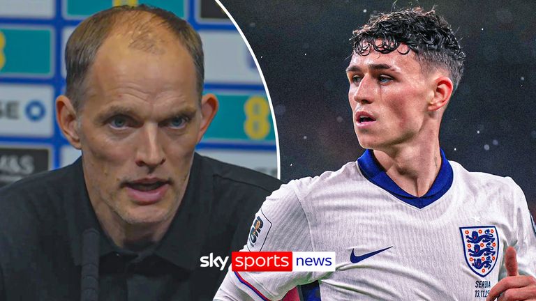 England manager Thomas Tuchel praises Phil Foden's performance against Serbia.