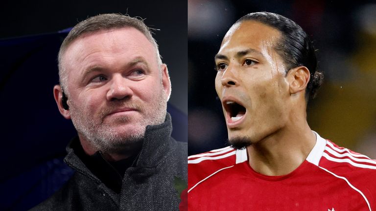 Wayne Rooney and Virgil van Dijk