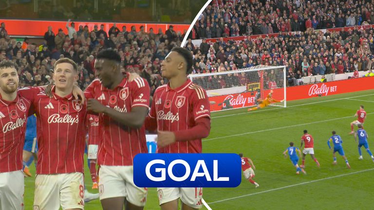 Elliot Anderson marca un penalti para poner a Nottingham Forest 3-1 contra Leeds en la PL
