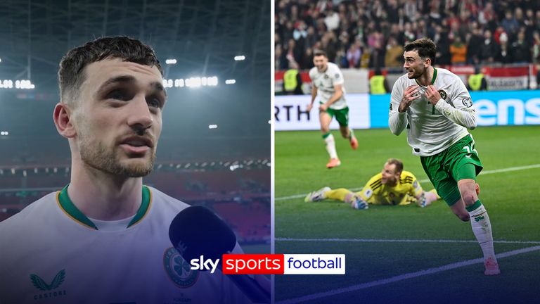 Troy Parrott was overjoyed after his hat-trick, including a stoppage time winner against Hungary, ensured Ireland reached the World Cup play-offs.