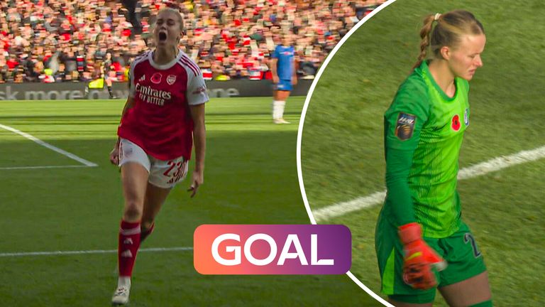 Alessia Russo levels late on for Arsenal against Chelsea