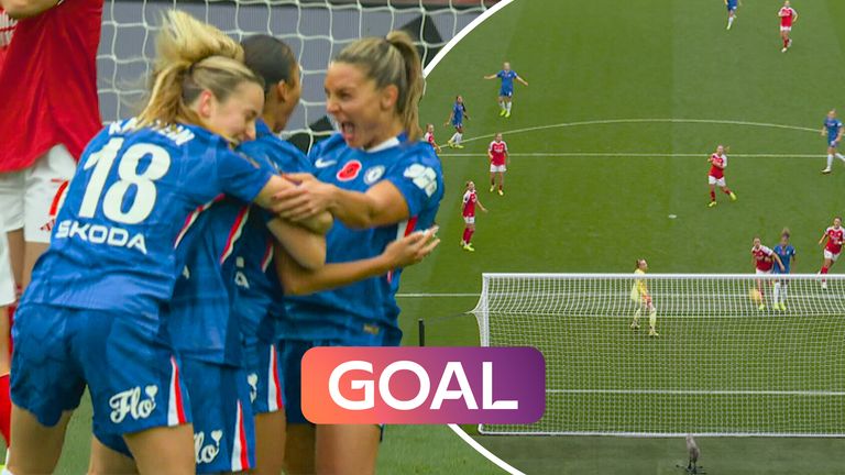 Alyssa Thompson's first WSL goal gives Chelsea an early lead over Arsenal