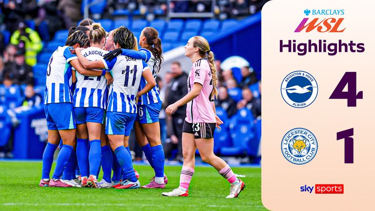 Brighton 4-1 Leicester WSL highlights