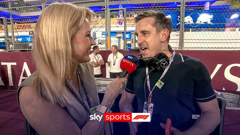 Gary Neville no Grande Prêmio do Catar