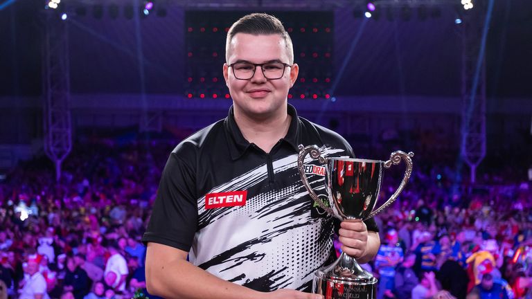 Gian van Veen in the PDC World Youth Championship final
