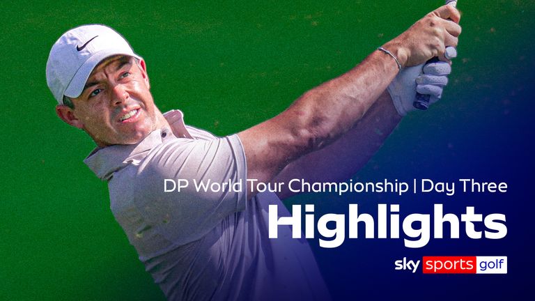 Rory McIlroy takes joint-lead at DP World Tour Championship in Dubai. 