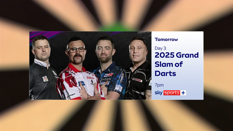 Grand Slam phi tiêu 2025, thứ Hai ngày 10 tháng 11