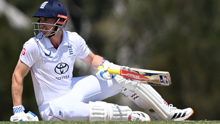 England vice-captain Harry Brook missed the second day of the Ashes warm-up match against the England Lions, scoring just two goals.