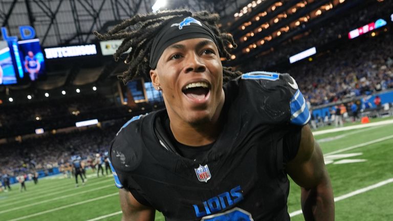 Detroit Lions running back Jahmyr Gibbs 